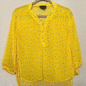 Yellow blouse Cynthia Rowley